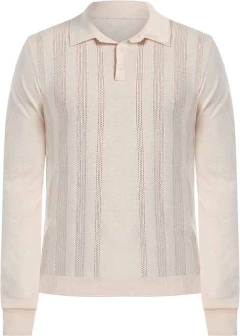 Men's Long Sleeves Sweater Polo Shirt