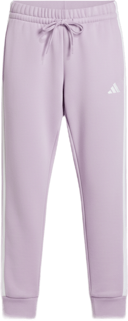 Women's Essentials Three Stripes Fleece Slim Pants