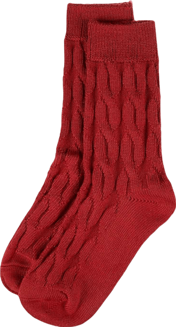Women's Neutral Twisted Knit Essential Boot Socks