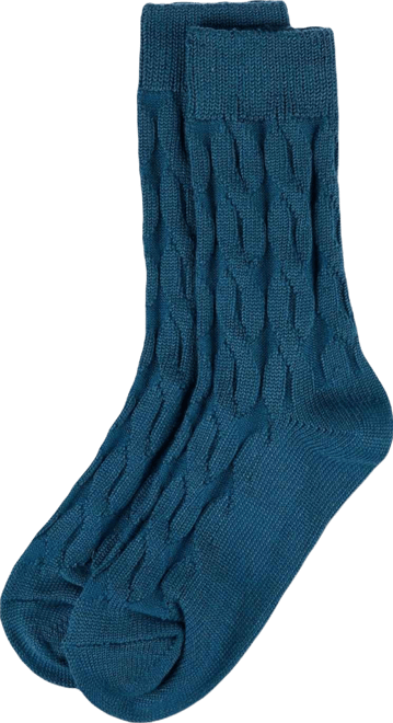 Women's Neutral Twisted Knit Essential Boot Socks
