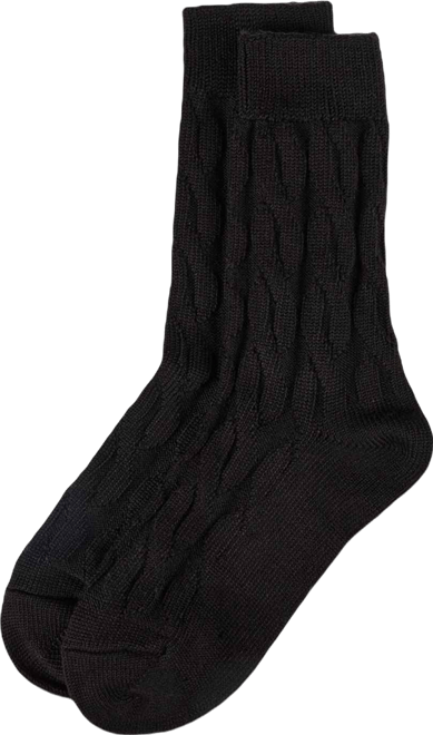 Women's Neutral Twisted Knit Essential Boot Socks