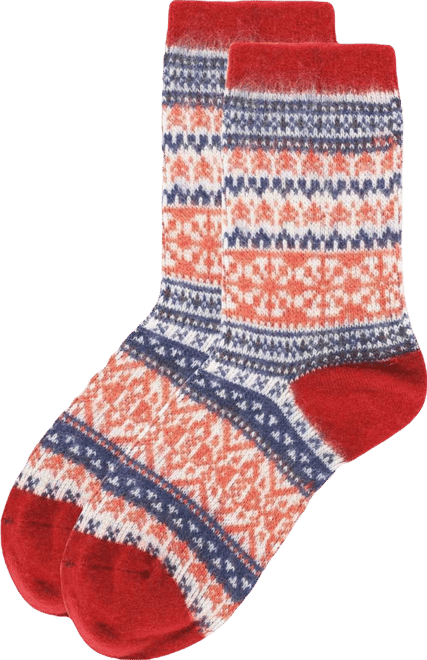 Women's Holiday Wonder Fairisle Soft-fit Crew Socks