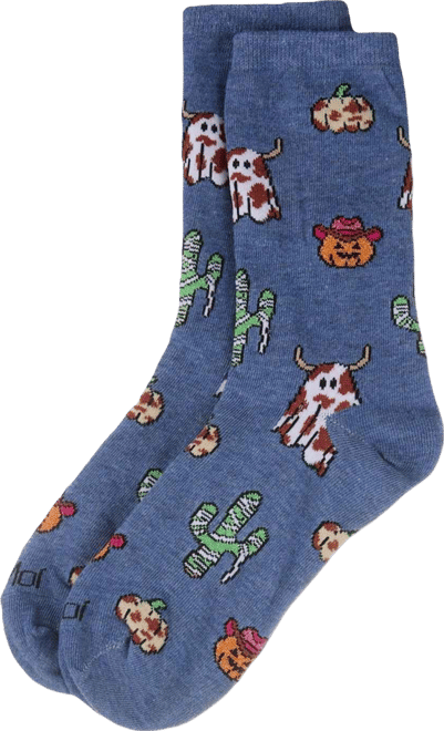 Women's Spooky Western Holiday Crew Socks