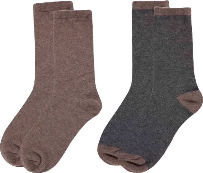 Women's 2 Pair Pack Cashmere Blend Crew Socks