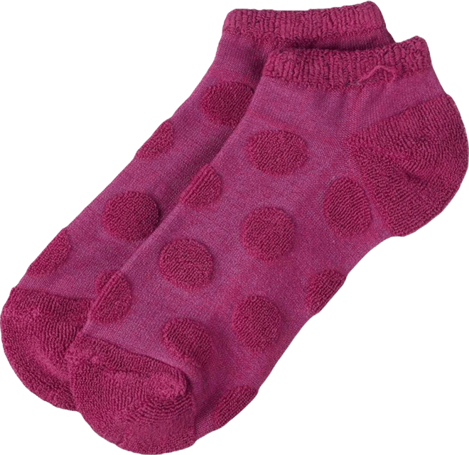 Women's Terry Dot Low Cut Socks