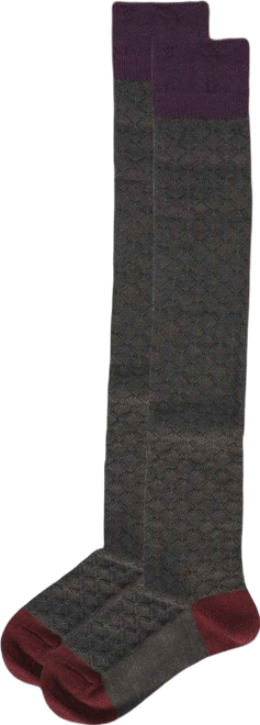 Women's Leaf Burst Over The Knee Warm Knit Sock