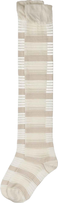 Women's Variegated Sheer Stripe Over The Knee Socks