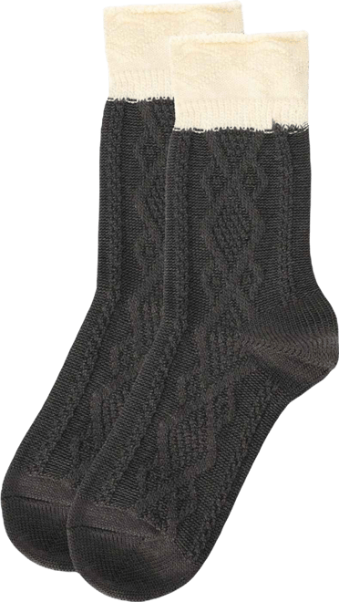 Women's Diamond Bits Soft-Fit Two-Tone Crew Sock