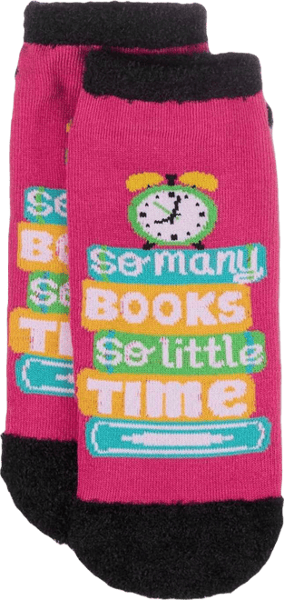 Women's I'm Totally Booked Non-Skid Low Cut Socks