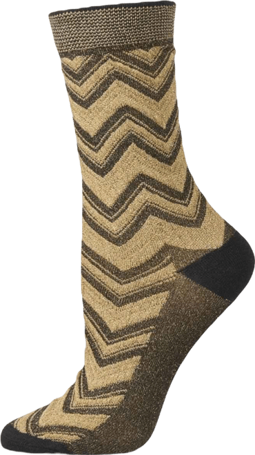 Women's Shimmer Chevron Crew Socks