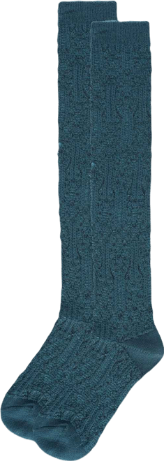 Women's Net Flow Textured Open Knit Knee High Sock