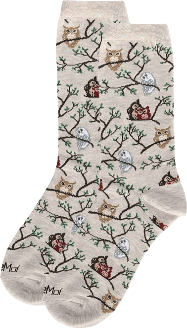 Women's Owls Crew Socks