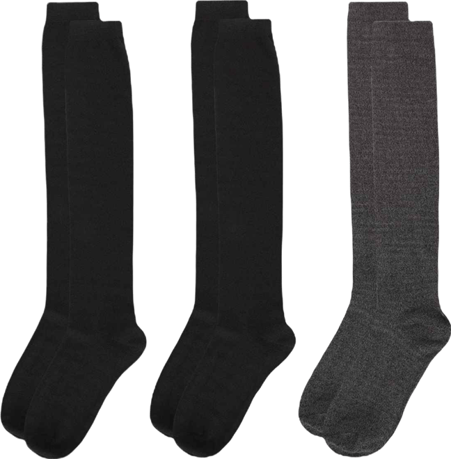 Women's 3 Pairs Buttersoft Knee-High Socks