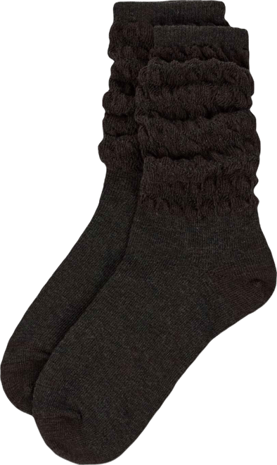 Women's Contessa Loose Knit Slub Extended Crew Socks