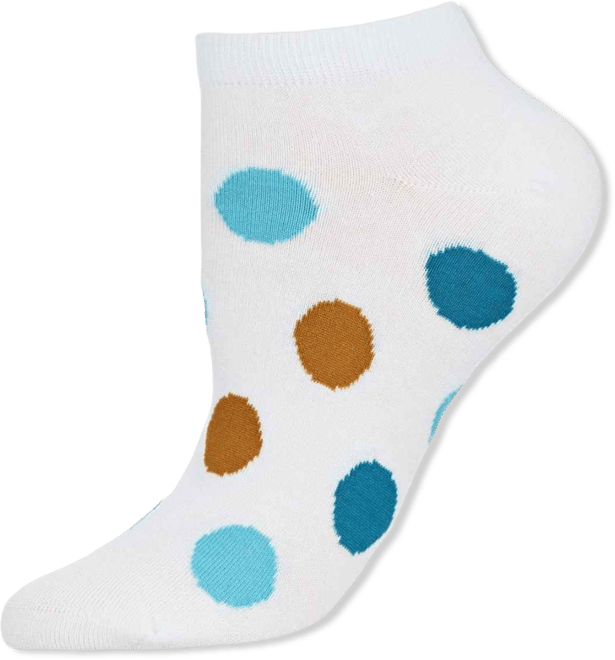 Women's Polka Dance Soft-Fit Cotton-Rich Low Cut Socks