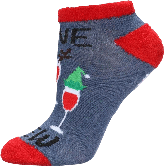 Women's Tis The Season To Wine Low-Cut Non-Skid Socks