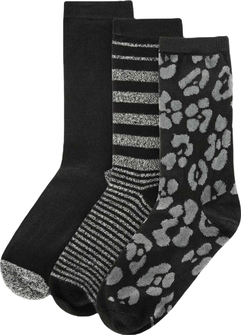 Women's 3 Pairs Buttersoft Variety Novelty Crew Socks