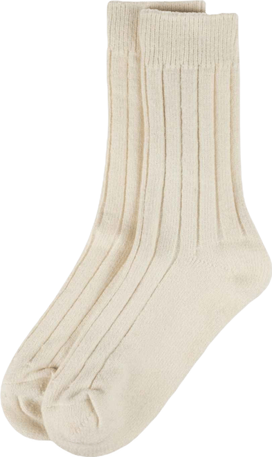 Women's Neutral Ribbed Knit Essential Boot Socks