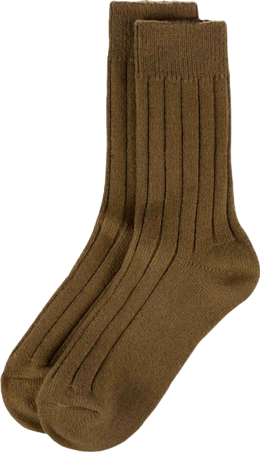 Women's Neutral Ribbed Knit Essential Boot Socks