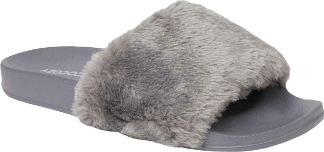 EcoCozy Women's Faux Shearling Slide Sandal