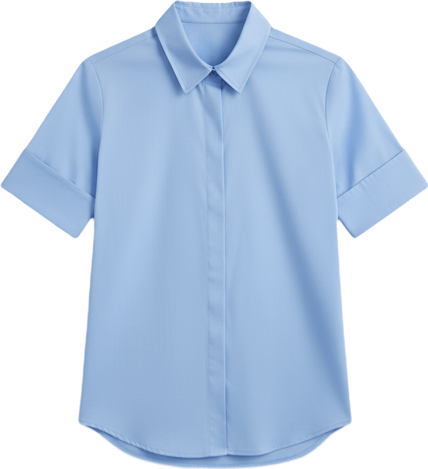 Women's Stretch Poplin Short Sleeve Shirt