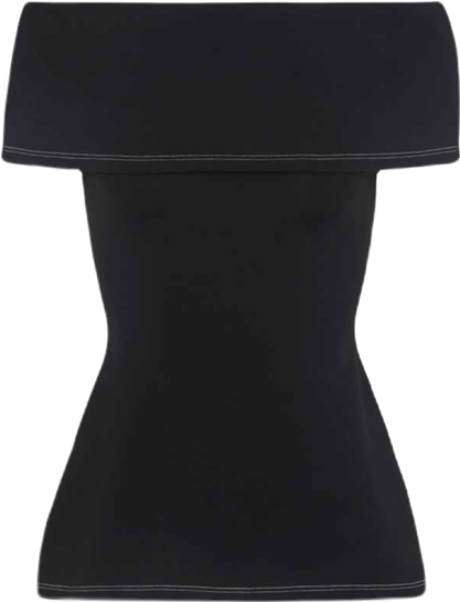 Women's Off Shoulder Fold Over Top