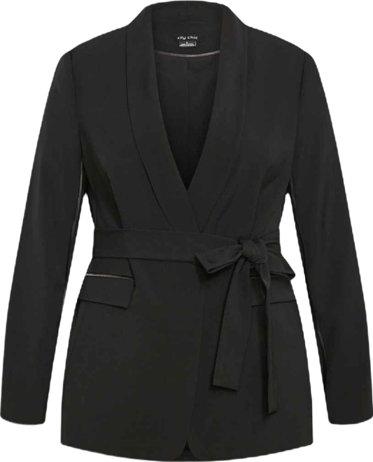 Plus Size Belted Yasmine Jacket