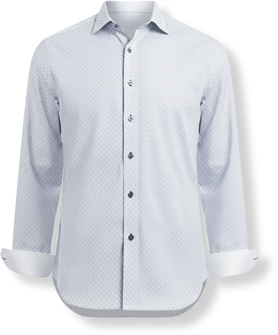 Men's Connected Square Modern Fit Shirt