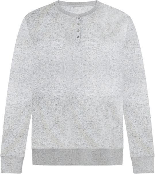 Women's Plus Size Marled Henley Lounge Top