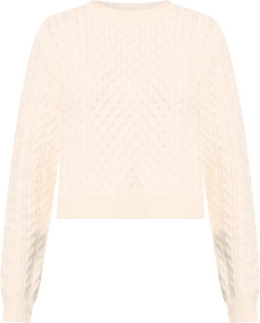 Women's Long-Sleeve Cable-Knit Sweater