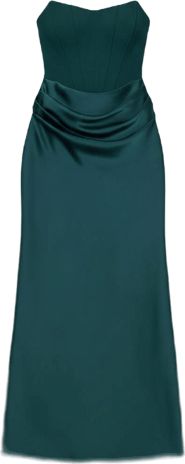 Petite Strapless Long Gown