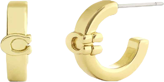 Signature C Huggie Earrings