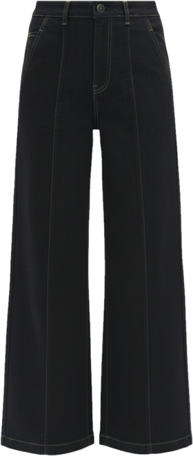 Women's Ultra High-Rise Raw Denim Wide-Leg Jeans