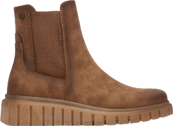 Women's Casual Chelsea Booties synthetic upper, padded insole, rubber sole, side zipper, ankle height