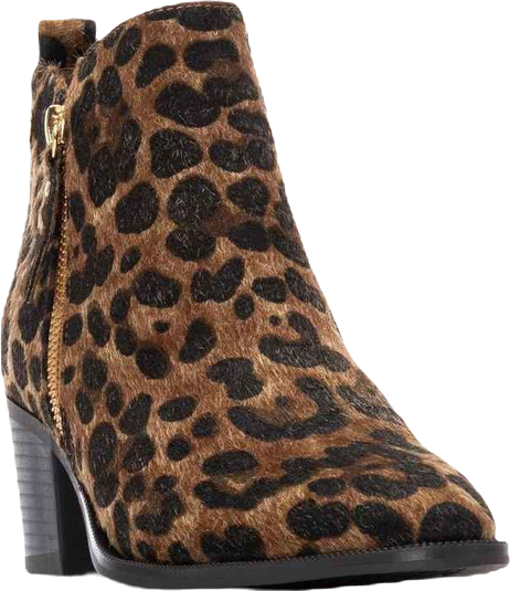 Women's Suede Heeled Ankle Booties