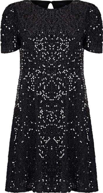 Women's Sequin Tunic Mini Dress