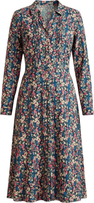 Women's Charlotte Long Sleeve Shirt Midi Dress