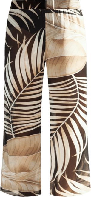 Women's Print Wide Leg Resort Pants