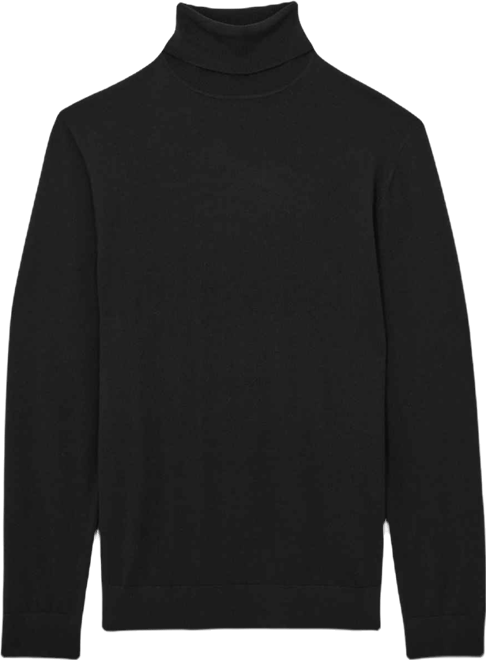 Men's Slim Fit Merino Wool Roll Neck Sweater