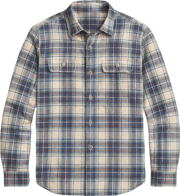 Men's Long-Sleeve Regular Fit Flannel Shirt