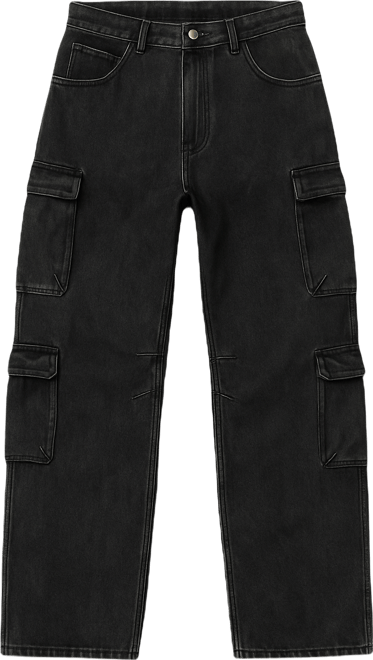 V709 Wide Bellow Cargo Denim.