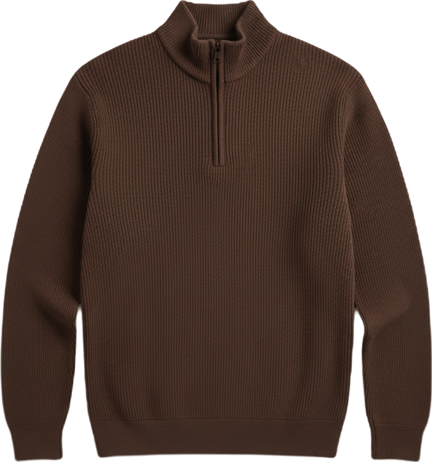 Men's Ribbed 1/4-Zip Sweater