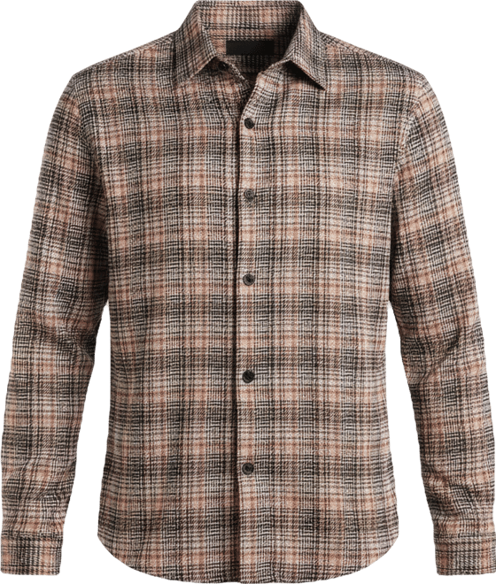 Men's Long Sleeve Bold Plaid Shirt