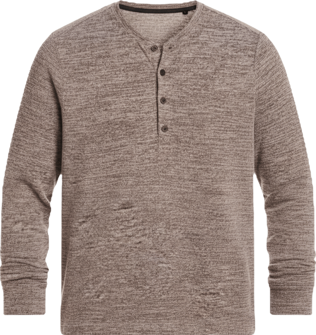 Men's Long Sleeve Mixy Henley Shirt
