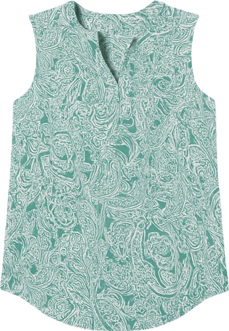 Women's Sleeveless Pintucked Blouse