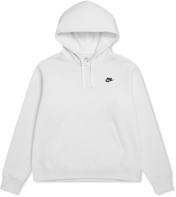 Plus Size Active Sportswear Club Hooded Fleece Sweatshirt