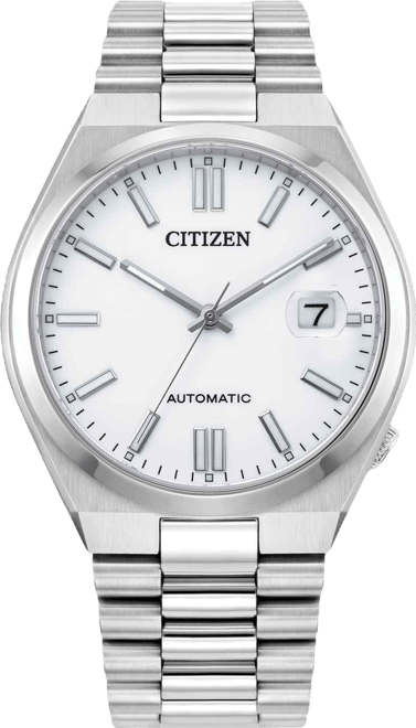 Men's Silver Stainless Steel Bracelet Watch, 40mm