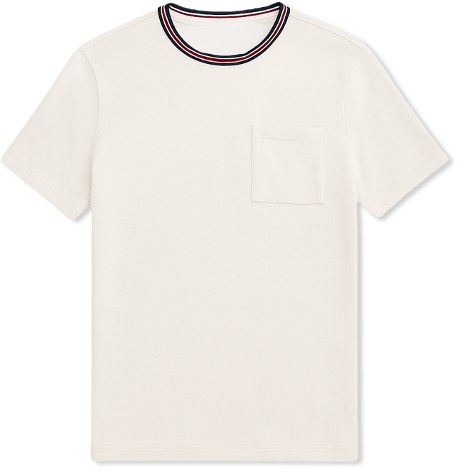 Men's Color-Block Pocket Pique T-Shirt