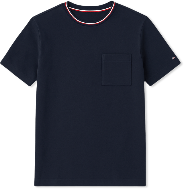 Men's Color-Block Pocket Pique T-Shirt