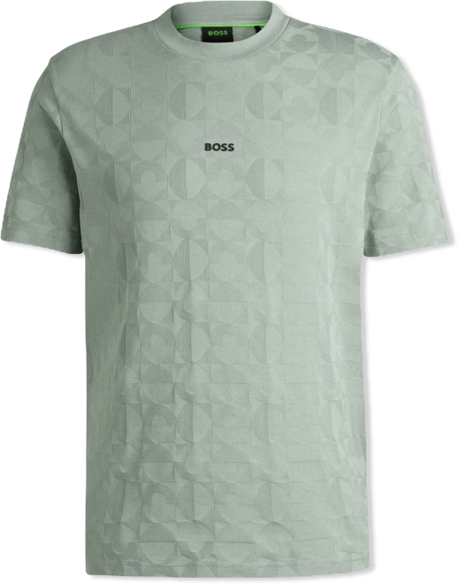 Boss by  Men's Circle Jacquard Relaxed-Fit T-Shirt